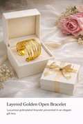 Golden Layered Cuff Bracelet