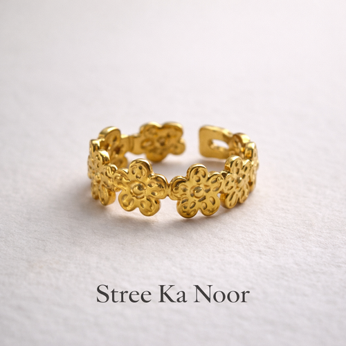Floral Gold Ring