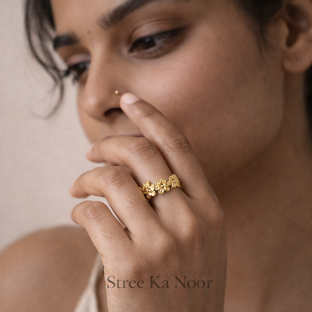 Floral Gold Ring