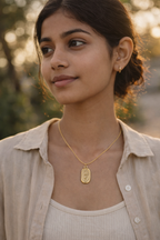 Golden Rose Charm Pendant