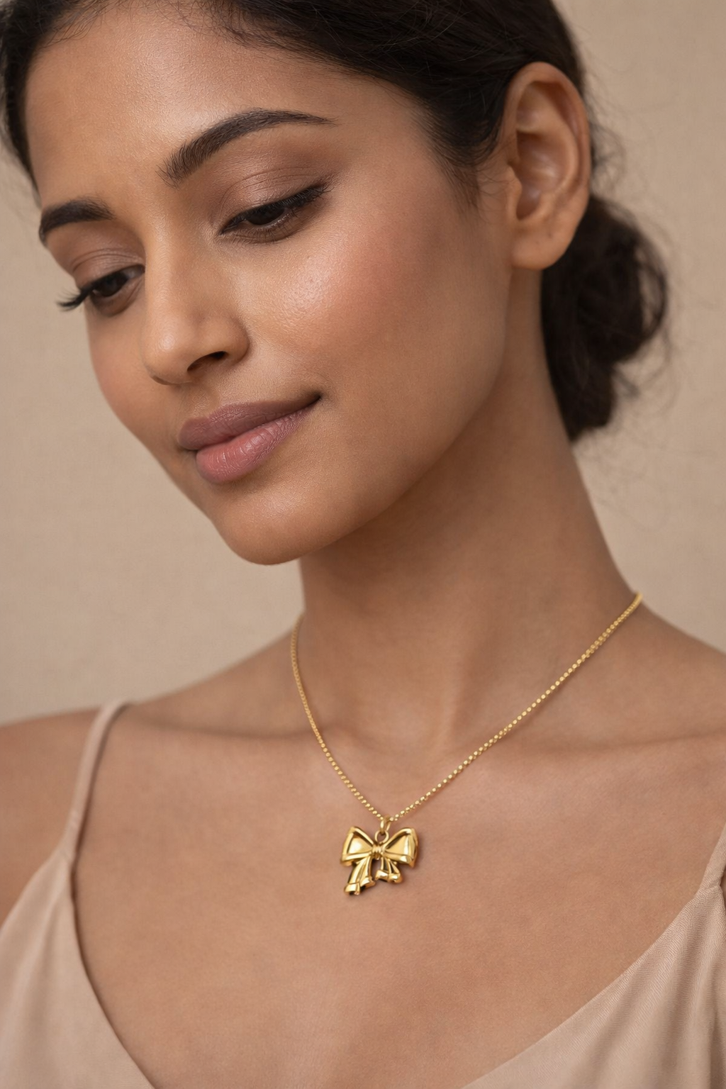 Golden Bow Charm