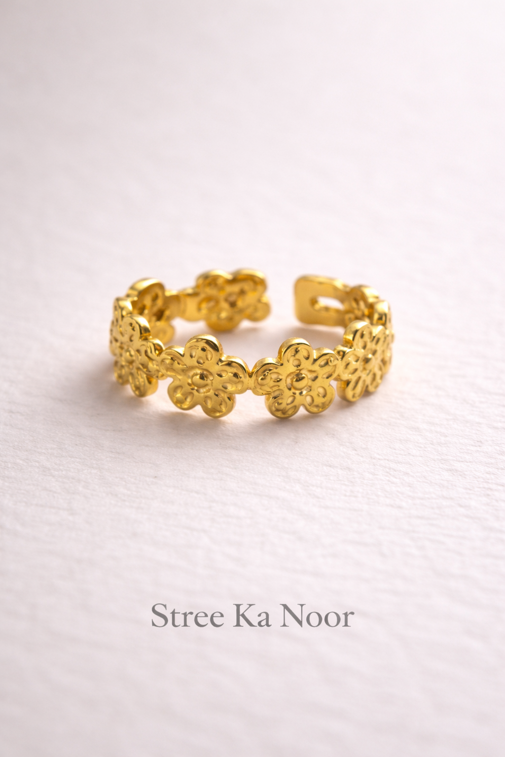 Floral Gold Ring