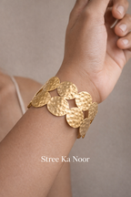 Hammered Gold Cuff Bracelet