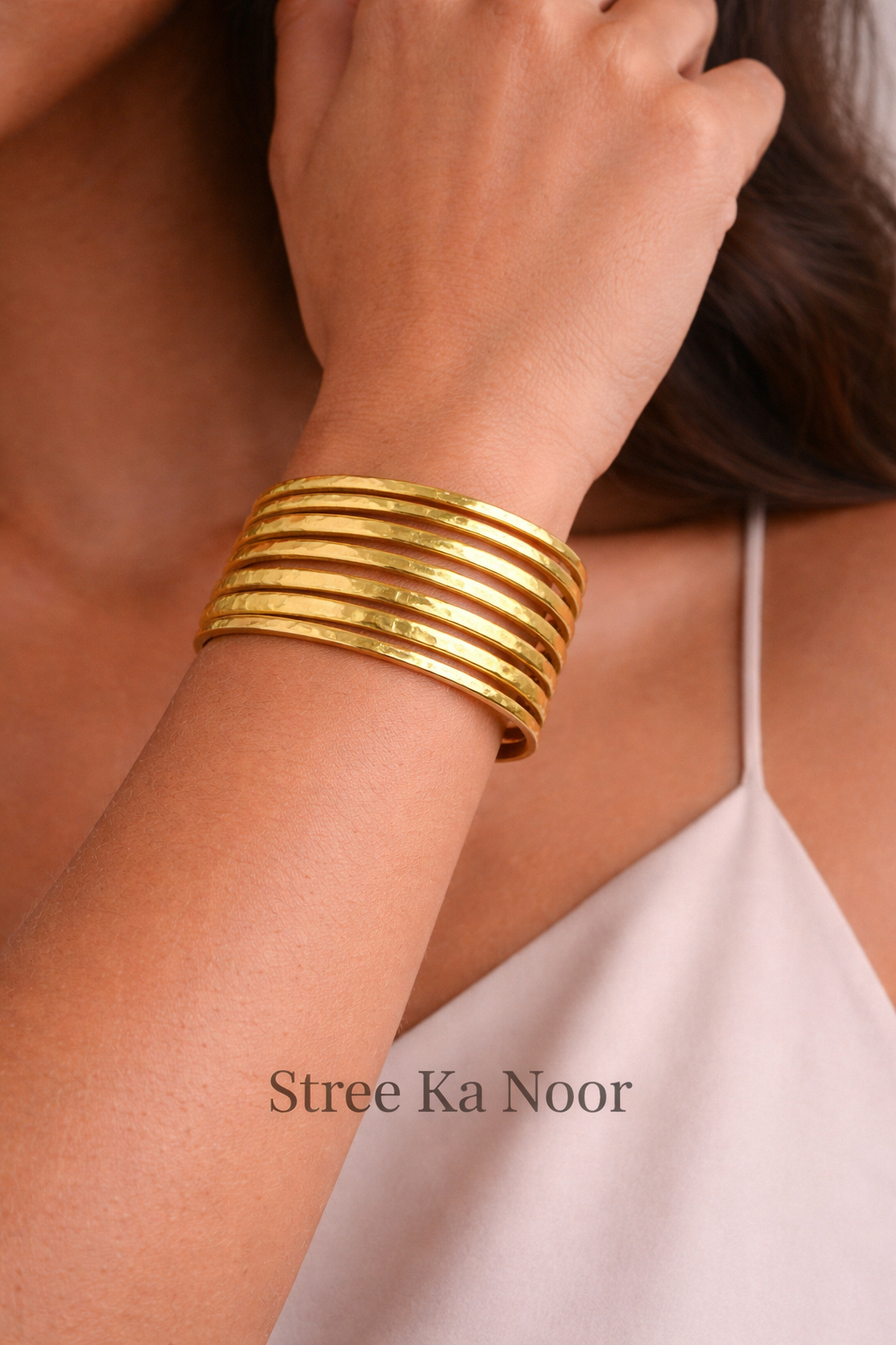 Golden Layered Cuff Bracelet