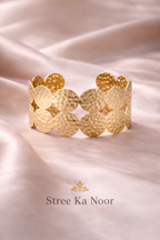 Hammered Gold Cuff Bracelet
