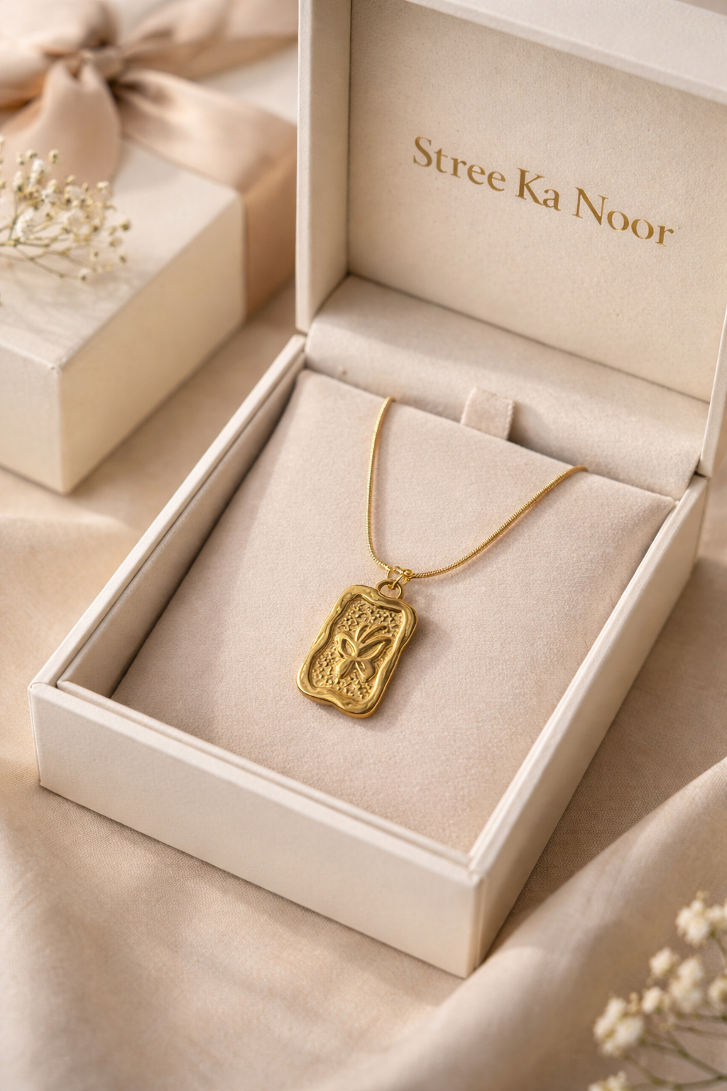 Golden Butterfly Charm Pendant