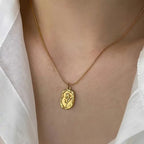 Golden Rose Charm Pendant