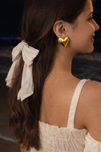 Golden Heart Earrings ❤️