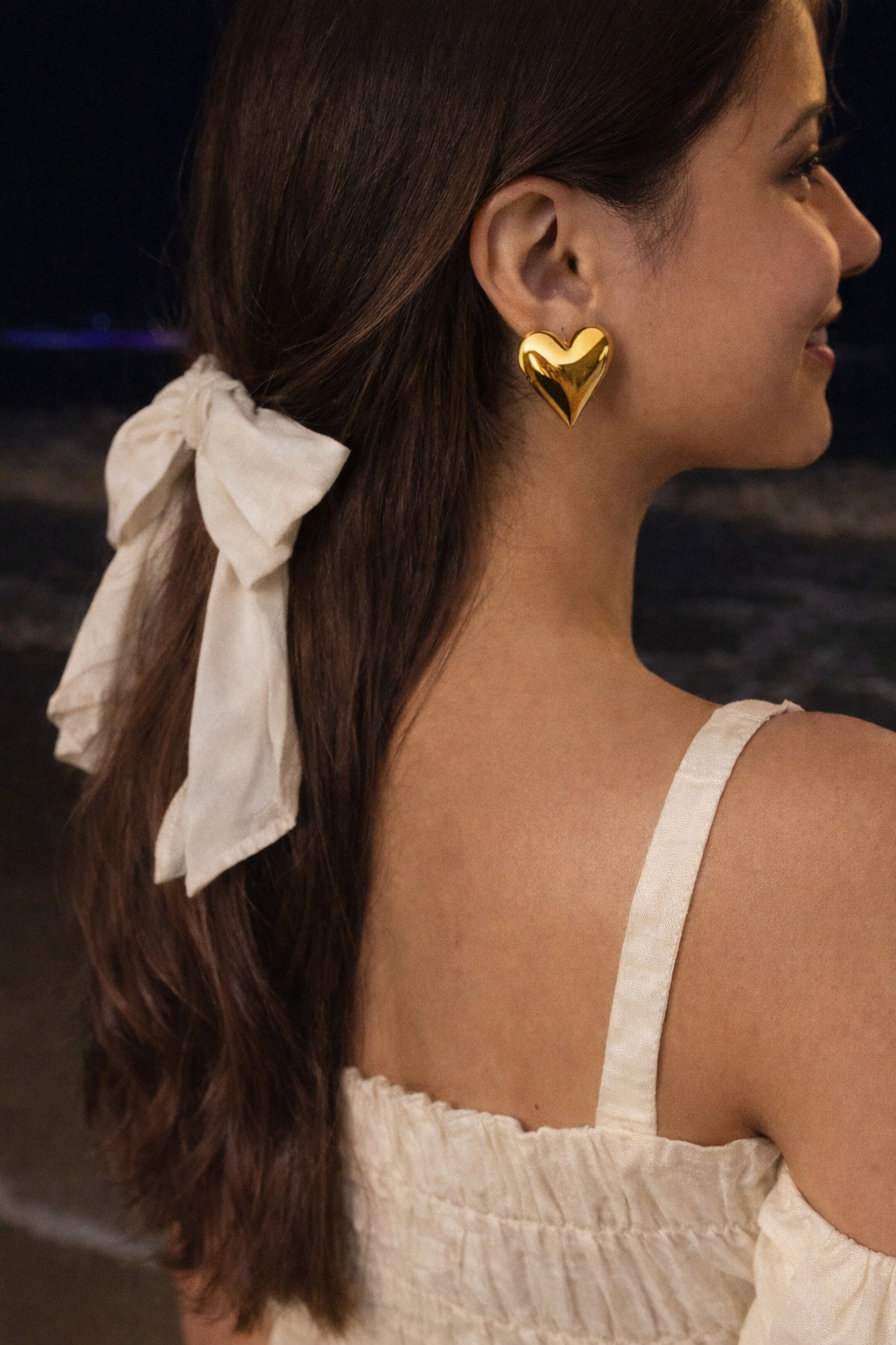 Golden Heart Earrings ❤️