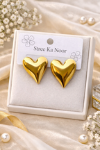 Golden Heart Earrings ❤️